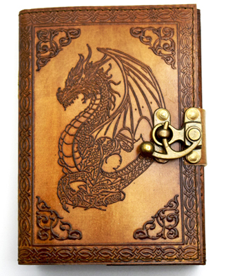 Dragon Embossed Leather Journal